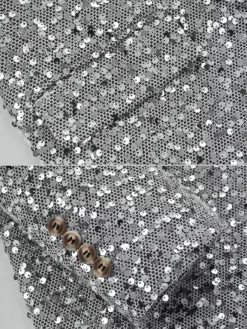 Costumes de Performance rétro Sequni pour hommes dorés pardessus rétro pour hommes