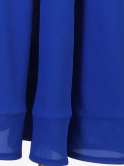 Costumes de robe de danse de salon Robe en lycra spandex pour femmes bleu royal