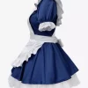 Costumes De Soubrette Déguisement Couvre-Chef Robe Tablier Ensemble De 3 Pièces