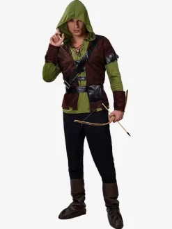 Costumes d'Halloween de Noël Café Marron Adulte Pantalon Vintage Accessoire Polyester Ensemble de Bal Costumes de Vacances