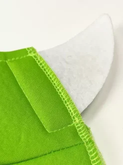 Costumes d'Halloween pour enfants Ensemble d'Halloween vert Manteau de chapeau en polyester pour enfants