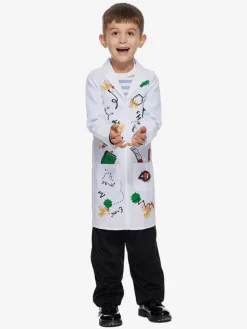 Costumes d'Halloween pour enfants Ensemble d'Halloween blanc Perruque pardessus en polyester pour enfants