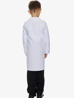 Costumes d'Halloween pour enfants Ensemble d'Halloween blanc Perruque pardessus en polyester pour enfants