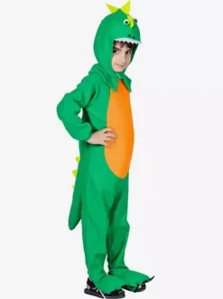Costumes Dinosaures Pour Enfants Vert Halloween Polyester
