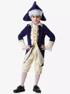 Costumes Ensemble haut et pantalon rétro bleu foncé Costumes de vacances
