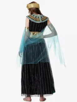 Costumes Grecs Robe Noire Rétro Ensemble Déguisement Vintage