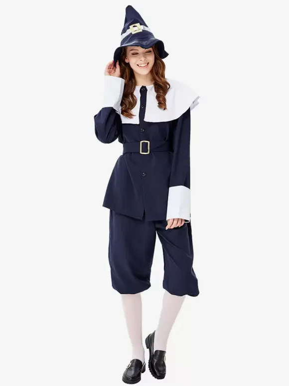 Costumes Marchandises de vacances Costumes de vacances Halloween Fibre de polyester bleu marine foncé