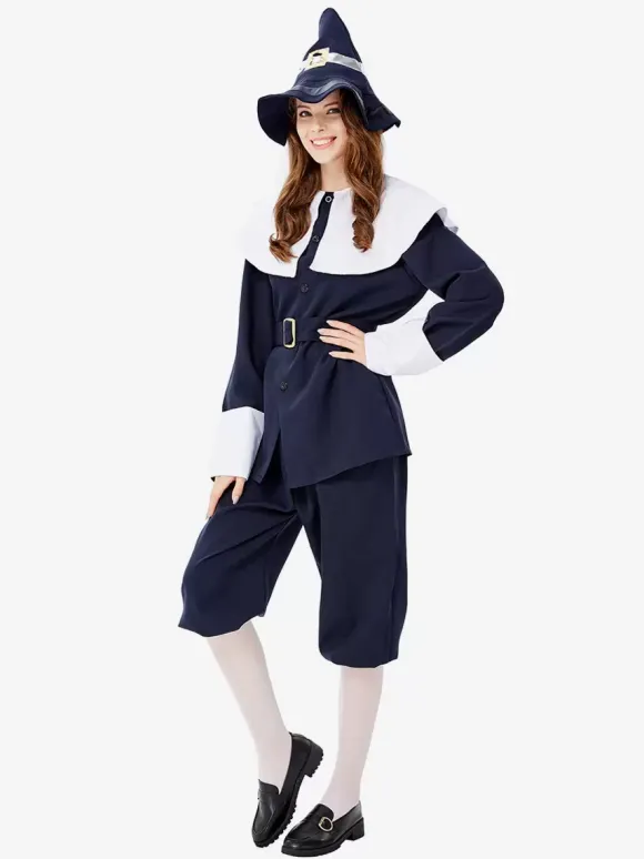 Costumes Marchandises de vacances Costumes de vacances Halloween Fibre de polyester bleu marine foncé