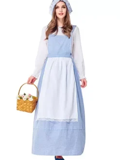 Costumes Robe Femme De Chambre Cosplay De Ménage En Coton Déguisements Halloween
