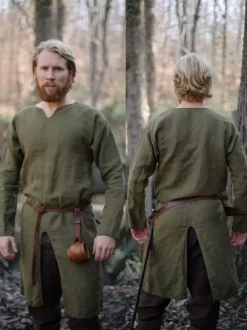 Costumes rétro à manches longues en polyester rétro vert vintage pour homme