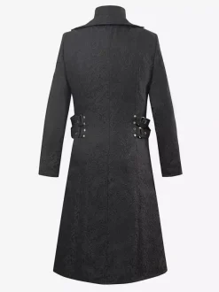 Costumes rétro à manches longues en polyester rétro vintage noir pour homme