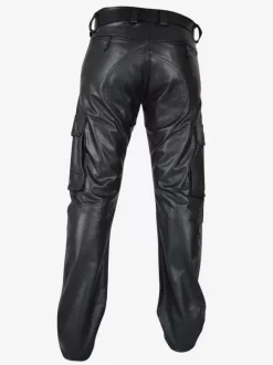 Costumes rétro en cuir PU rétro maigre noir Vintage pour homme