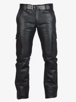 Costumes rétro en cuir PU rétro maigre noir Vintage pour homme