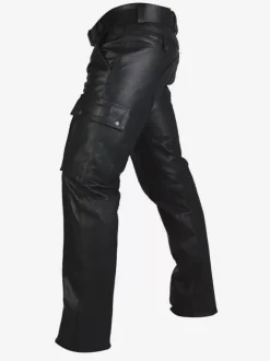 Costumes rétro en cuir PU rétro maigre noir Vintage pour homme