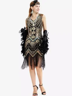 Costumes Rétro Femmes Franges En Strass Marie-Antoinette Ensemble Accessoire Robe De Bal Vintage Bourgogne
