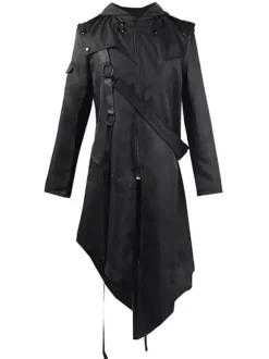 Costumes rétro Opéra homme noir Vintage manches longues uniforme pardessus Cosplay Halloween