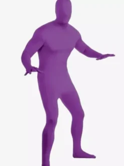 Costumes Zentai Sexy Lycra Rave Club Combinaisons Intégrales Abricot Clair