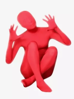 Costumes Zentai Sexy Lycra Rave Club Combinaisons Intégrales Abricot Clair