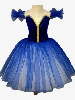 Costumes de danse de Ballet ballerine rouge pour filles robe à volants en dentelle et Polyester vêtements de danse