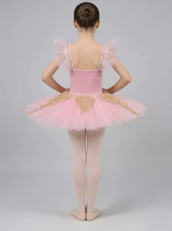 Costumes de danse de Ballet rose fille ballerine Lycra Spandex robe robe vêtements de danse