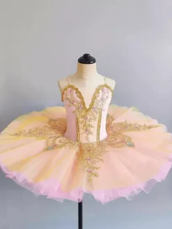 Costumes de danse de Ballet rose fille ballerine Lycra Spandex robe robe vêtements de danse