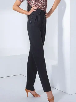 Costumes de danse de salon pantalons en spandex lycra vert foncé vêtements de danse pour femmes
