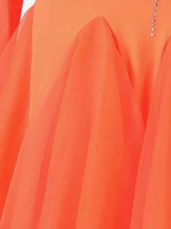 Costumes de danse de salon Robe Lycra Spandex Orange pour femmes Vêtements de danse