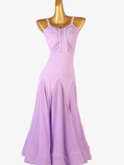Costumes De Danse De Salon Robe De Danse En Lycra Spandex Rose Fuchsia Femmes