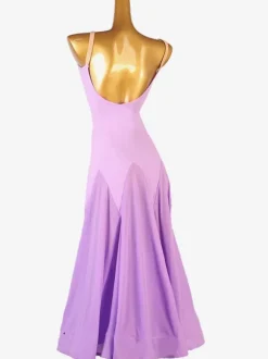 Costumes De Danse De Salon Robe De Danse En Lycra Spandex Rose Fuchsia Femmes