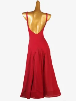 Costumes de danse de salon vert femmes Lycra Spandex robe vêtements de danse