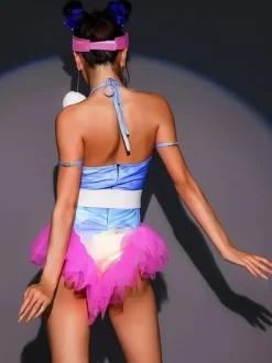 Costumes De Danse Jazz Combinaison Body En Polyester Femme Vêtements De Danse