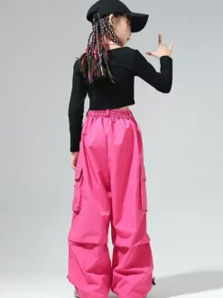 Costumes de danse Jazz top manches longues pantalon en Polyester femmes