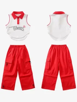 Costumes de danse Jazz top pantalon en Polyester femmes ensemble de danse