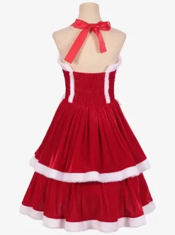 Costumes De Père Noël 2 Pièces Ensembles De Noël Sexy En Fausse Fourrure