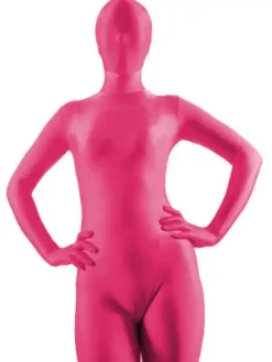 Costumes de Zentai rose lycra pour Déguisements Halloween Morphsuits Déguisements Halloween