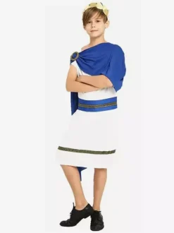 Costumes d'Halloween pour enfants Ensemble d'Halloween bleu Couvre-chef en polyester pour enfants