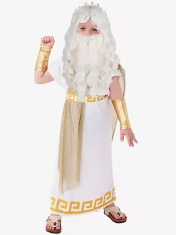 Costumes d'Halloween pour enfants Ensemble d'Halloween blanc Robe en polyester pour enfants