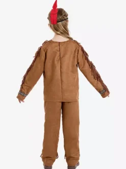 Costumes d'Halloween pour enfants Ensemble d'Halloween marron café Couvre-chef en polyester pour enfants Pantalons
