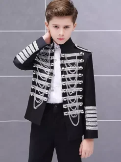 Costumes d'Halloween pour enfants Costume rétro du palais en or noir Costume de performance