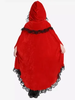 Costumes pour enfants Ensemble rouge Robe cape pour enfants