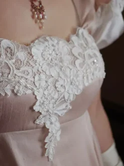 Costumes rétro Champagne pour femmes robe en Polyester à volants en dentelle Costume Marie-Antoinette Costume occidental du 18ème siècle