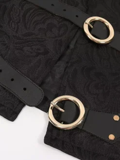 Costumes rétro sans manches en polyester vintage noir pour homme