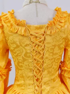Costumes rétro violets à volants pour femmes Costume Marie-Antoinette robe en Polyester Style ROCOCO Costume du 18ème siècle Bourgogne