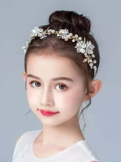 Couronne de fille de fleur accessoire de cheveux