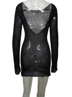 Couvre Maillot Femmes Blanc Dos Nu Polyester Été Plage Manches Longues