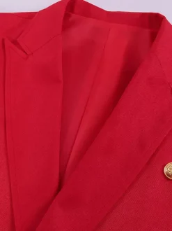 Cravate en polyester à manches longues et boutons vintage rouges vintage pour costumes rétro pour homme Bourgogne