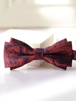 Cravate N艙ud Pour Homme En Polyester Imprimé Vintage Cool