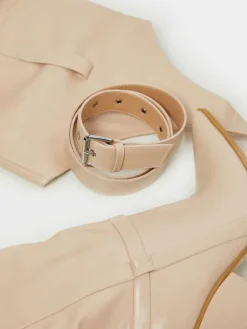 Cuissardes à Talons Hauts avec Bout Pointu Femme en Cuir Synthétique Unicolore