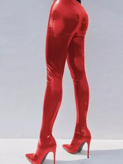 Cuissardes Pantalon À Talon Aiguille Pour Femmes Sexy