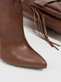 Cuissardes pour femmes bout pointu poches talon haut cuissardes